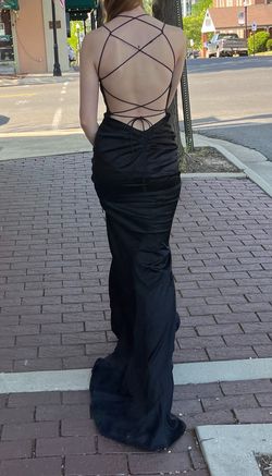 Sherri Hill Black Size 0 Prom Mermaid Dress on Queenly
