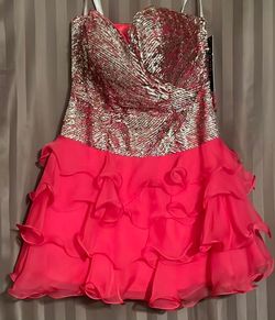 Style 4577 Sherri Hill Multicolor Size 4 Prom Strapless Free Shipping Ball gown on Queenly