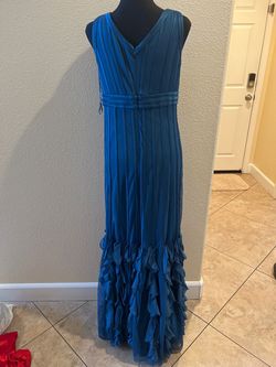 JS collection Blue Size 10 50 Off Prom A-line Dress on Queenly