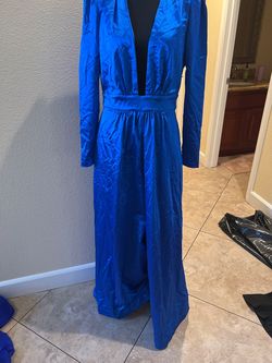 Blue Size 8 Jumpsuit Dress on Queenly