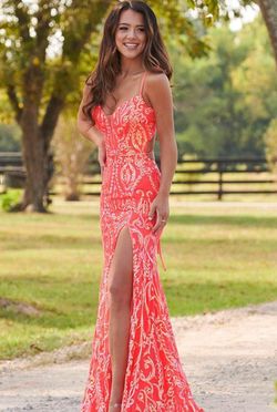 Style 70279 Rachel Allan Pink Size 4 Pageant Prom Mermaid Dress on Queenly