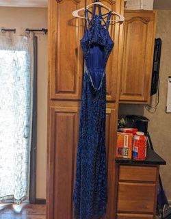 Mac Duggal Blue Size 2 Military Prom Straight Dress on Queenly