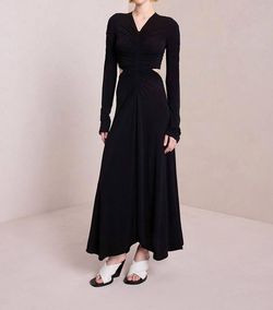 Style 1-1523837034-2901 A.L.C. Black Size 8 Long Sleeve Mini Backless Cocktail Dress on Queenly