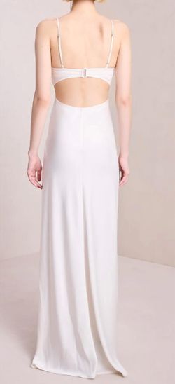 Style 1-3149803782-2168 A.L.C. White Size 8 Free Shipping Floor Length Straight Dress on Queenly