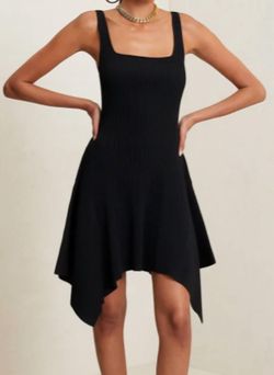 Style 1-3719870231-2901 A.L.C. Black Size 8 Appearance Sorority Polyester Cocktail Dress on Queenly