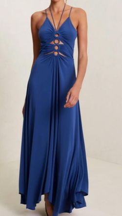 Style 1-4267926305-2901 A.L.C. Royal Blue Size 8 Military Wedding Guest Straight Dress on Queenly