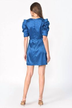 Style 1-1651641449-3855 adelyn rae Blue Size 0 Polyester Free Shipping Sleeves V Neck Cocktail Dress on Queenly