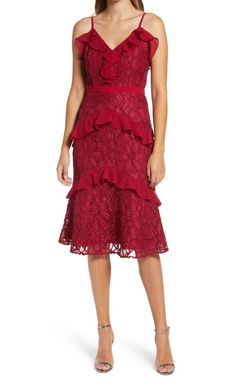 Style 1-869638626-2901 adelyn rae Red Size 8 Free Shipping V Neck Appearance Cocktail Dress on Queenly