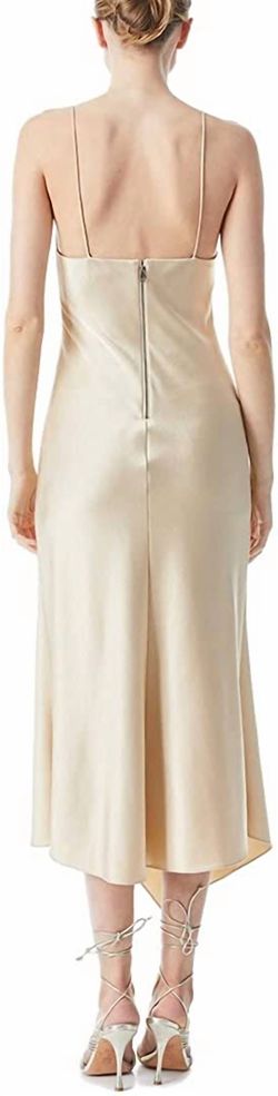 Style 1-553858961-1498 alice + olivia Nude Size 4 Free Shipping Side Slit Cocktail Dress on Queenly