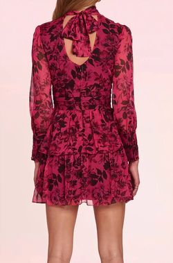 Style 1-2512891370-3855 Amanda Uprichard Pink Size 0 Long Sleeve Mini Cocktail Dress on Queenly