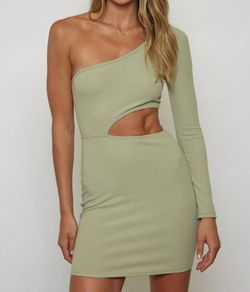 Style 1-222969640-2901 Blue Blush Green Size 8 Free Shipping Cut Out Nightclub Cocktail Dress on Queenly