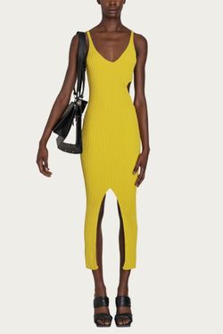 Style 1-3311858287-2901 BOYAROVSKAYA Yellow Size 8 Mini Semi-formal Bodycon Polyester Cocktail Dress on Queenly