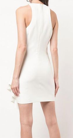 Style 1-1103095710-1498 cinq a sept White Size 4 Sorority Free Shipping Straight Appearance Mini Cocktail Dress on Queenly