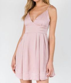 Style 1-3645859594-2901 fanco Pink Size 8 Flare Wedding Guest Satin Cocktail Dress on Queenly