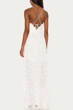 Style 1-1257621206-3236 for Love & Lemons White Size 4 Free Shipping Floor Length Straight Dress on Queenly