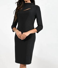Style 1-3167945310-1901 Frank Lyman Black Size 6 Homecoming Free Shipping Graduation Cocktail Dress on Queenly