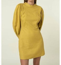 Style 1-2588225170-2588 FRNCH Yellow Size 0 Long Sleeve Sorority Formal Cocktail Dress on Queenly