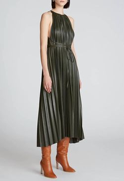 Style 1-4224308001-3855 HALSTON HERITAGE Green Size 0 Tall Height A-line Cocktail Dress on Queenly