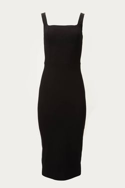 Style 1-1176858523-2901 IN THE MOOD FOR LOVE Black Size 8 Free Shipping Tall Height Straight Cocktail Dress on Queenly