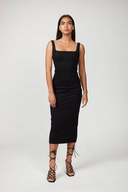 Style 1-1176858523-2901 IN THE MOOD FOR LOVE Black Size 8 Free Shipping Tall Height Straight Cocktail Dress on Queenly