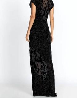 Style 1-3342126205-3855 Johnny Was Black Size 0 Tall Height Print Mini Floor Length Straight Dress on Queenly