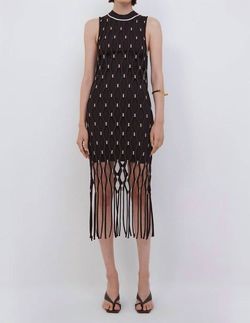 Style 1-1932590222-3236 JONATHAN SIMKHAI Brown Size 4 Sorority Speakeasy Polyester Cocktail Dress on Queenly