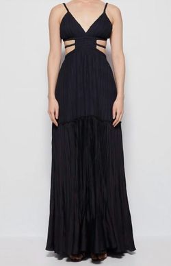 Style 1-3873105607-2168 JONATHAN SIMKHAI Black Size 8 Free Shipping Floor Length Pageant Straight Dress on Queenly