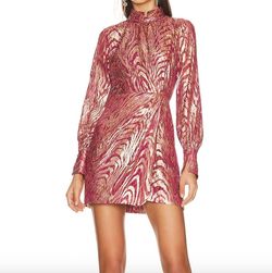 Style 1-903809913-649 JONATHAN SIMKHAI Pink Size 2 Shiny Mini Cocktail Dress on Queenly