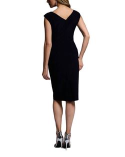 Style 1-2819941350-1498 Joseph Ribkoff Blue Size 4 Plunge Fun Fashion Cocktail Dress on Queenly