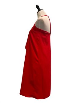 Style 1-2550296386-1498 Julie Brown Red Size 4 Summer Halter Tall Height Cocktail Dress on Queenly