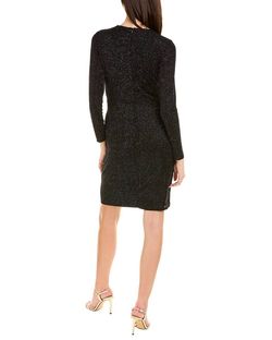 Style 1-1925516123-1498 LONDON TIMES Black Size 4 Glitter Appearance Semi-formal Cocktail Dress on Queenly