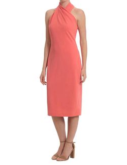 Style 1-3667497217-1498 LONDON TIMES Orange Size 4 Coral Spandex Polyester Cocktail Dress on Queenly