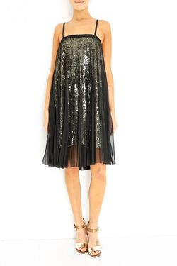 Style 1-712414705-3710 Loyd/Ford Black Size 8 Sequined Spaghetti Strap Semi-formal Casual Cocktail Dress on Queenly