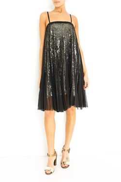 Style 1-712414705-3710 Loyd/Ford Black Size 8 Free Shipping Silk Semi-formal Tall Height Sequined Cocktail Dress on Queenly