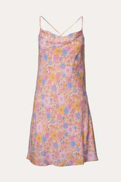 Style 1-2459011173-3236 LUCCA Multicolor Size 4 Tall Height Mini Floral Sorority Cocktail Dress on Queenly