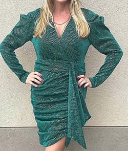Style 1-1156086271-2791 Main Strip Green Size 12 Free Shipping Mini Cocktail Dress on Queenly