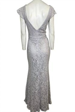 Style 1-2058931694-3952 Maniju Gray Size 24 Military Floor Length Grey Straight Dress on Queenly