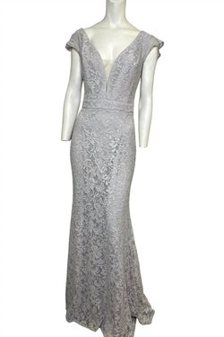 Style 1-2058931694-3952 Maniju Gray Size 24 Military Floor Length Grey Straight Dress on Queenly