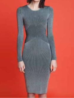 Style 1-4005180289-3010 RONNY KOBO Multicolor Size 8 Grey Semi-formal Bodycon Cocktail Dress on Queenly