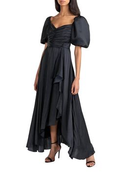 Style 1-4022987361-98 Shoshanna Black Size 10 Tall Height Wrap Wedding Guest Mini A-line Dress on Queenly