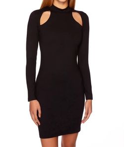Style 1-2468962233-3899 Susana Monaco Black Size 0 Long Sleeve Cocktail Dress on Queenly