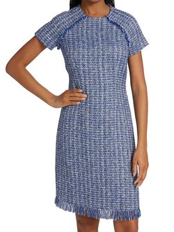 Style 1-1276965625-238 Teri Jon Blue Size 12 Polyester Free Shipping Cocktail Dress on Queenly
