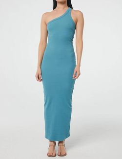 Style 1-2243781243-2901 THE LINE BY K Blue Size 8 Sunday Tall Height Straight Dress on Queenly