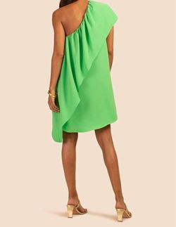 Style 1-2314154613-2901 Trina Turk Light Green Size 8 Semi-formal Cotton Asymmetrical Cocktail Dress on Queenly