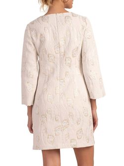 Style 1-3087533095-98 Trina Turk Nude Size 10 Sleeves Polyester Sorority Cocktail Dress on Queenly