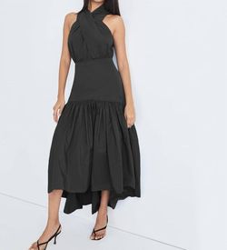 Style 1-2557044772-649 Veronica Beard Black Size 2 Halter High Low Mini Cocktail Dress on Queenly