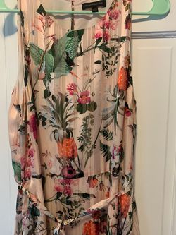 Banana Republic Multicolor Size 14 Plunge Plus Size Mermaid Dress on Queenly