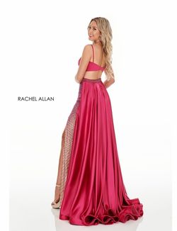 Rachel Allan Pink Size 8 50 Off Sequined Black Tie Sequin Side slit Dress on Queenly