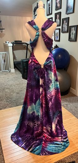 Betsy and Adam Multicolor Size 14 Pattern Straight Dress on Queenly