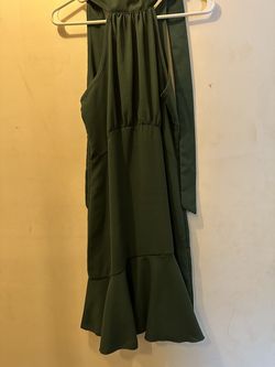 Shein Green Size 4 Pageant Sorority Rush Wedding Guest High Neck Cocktail Dress on Queenly